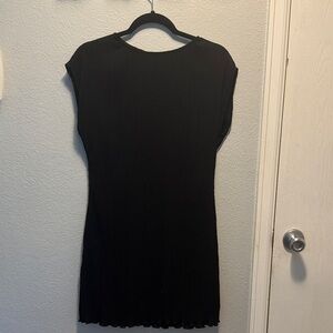 Madewell Black Textured Dress